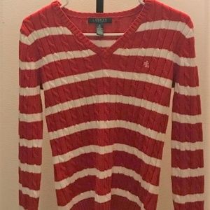 Lauren Ralph Lauren sweater red & white XS